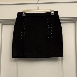 Black Suede Skirt